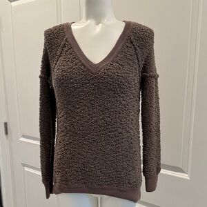 Sanctuary Chocolate V-Neck Sweater